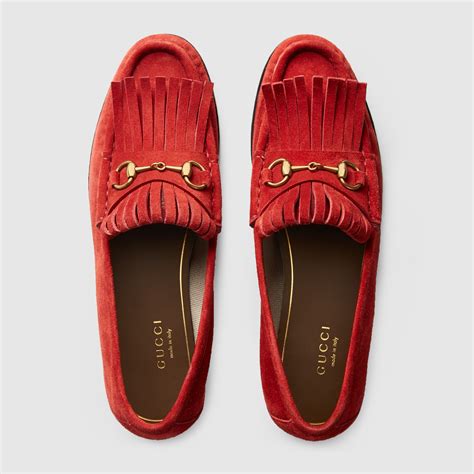 gucci penny loafers women|Gucci fringe loafer.